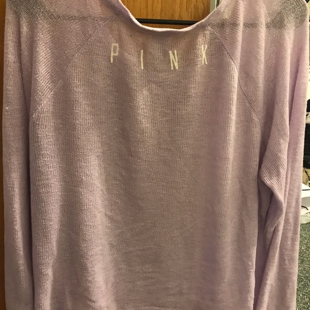 Victoria Secret Pink long sleeve sheer top! NWOT
